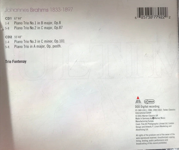 Johannes Brahms : The Piano Trios (2xCD, Album)