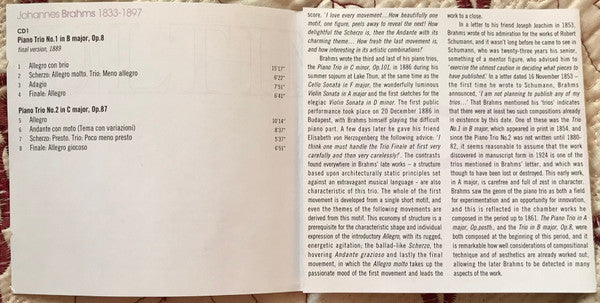 Johannes Brahms : The Piano Trios (2xCD, Album)