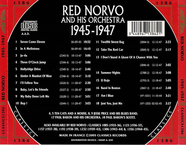 Red Norvo And His Orchestra : 1945-1947 (CD, Comp)