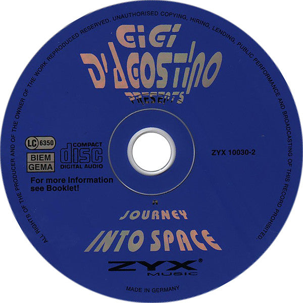 Gigi D&#39;Agostino : A Journey Into Space (CD, Comp)