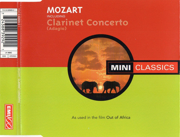 Wolfgang Amadeus Mozart : Clarinet Concerto (Adagio) (CD, MiniAlbum, Comp)