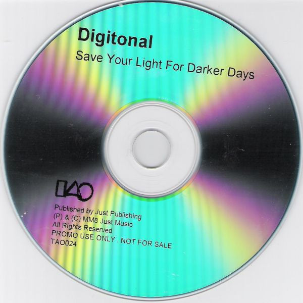 Digitonal : Save Your Light For Darker Days (CDr, Album, Promo)