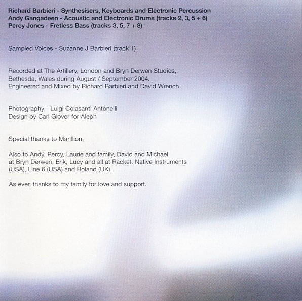 Richard Barbieri : Things Buried (CD, Album, Sup)