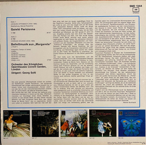 Offenbach* / Gounod*, Georg Solti, Royal Opera House Orchestra, Covent Garden* : Gaité Parisienne / Faust Ballet Music (LP)