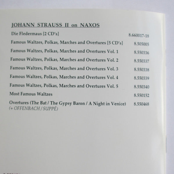 J. Strauss, Jr.*, Fontana* / Hopferwieser* / Dickie* / Karwautz* / Rohangiz Yachmi-Caucig* / Martin* / Werner* / Bratislava City Chorus* / Orchestra (Bratislava)* / Johannes Wildner : Die Fledermaus (Highlights) (CD)