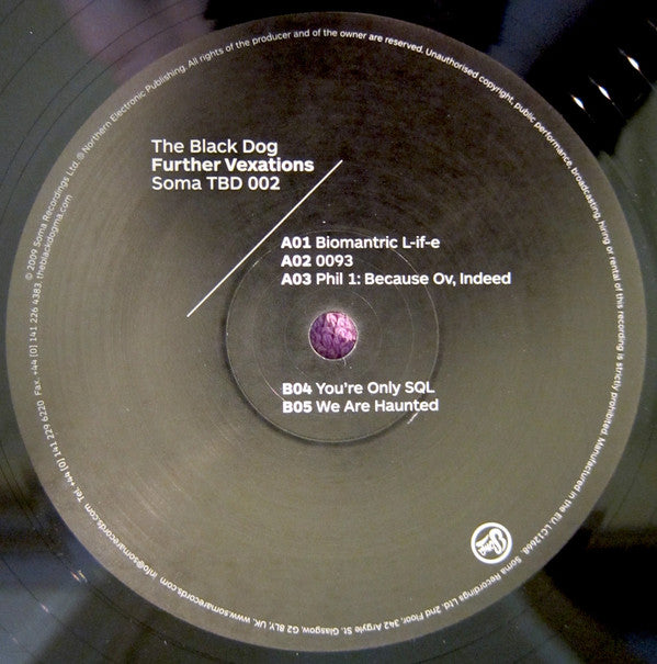 The Black Dog : Further Vexations (3x12&quot;, Album, Ltd, Num)