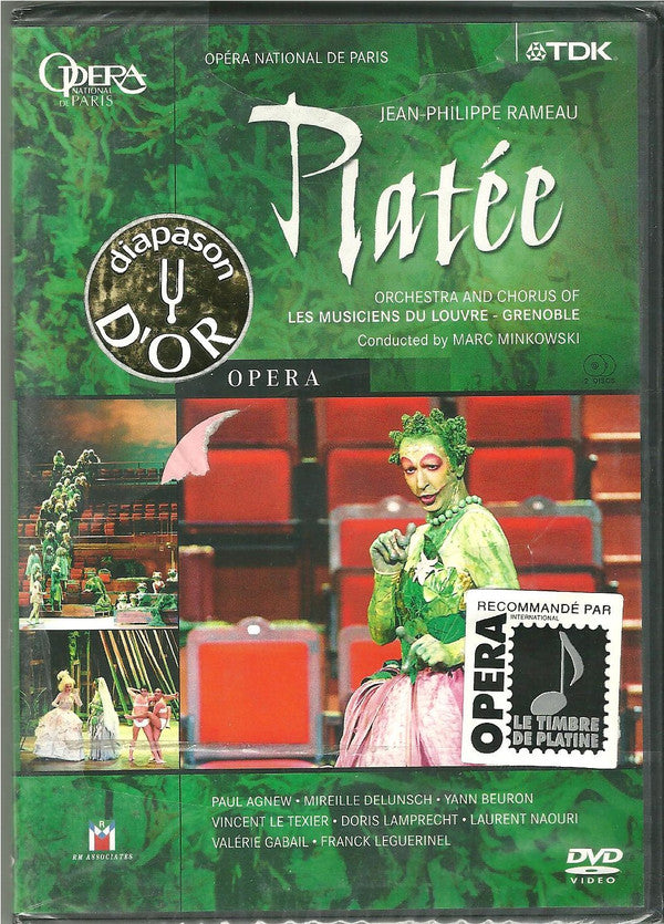 Jean-Philippe Rameau, Les Musiciens Du Louvre Conducted By Marc Minkowski, Paul Agnew (2), Mireille Delunsch, Yann Beuron, Vincent Le Texier, Doris Lamprecht, Laurent Naouri, Valérie Gabail, Franck Leguérinel : Platée (2xDVD-V, PAL)