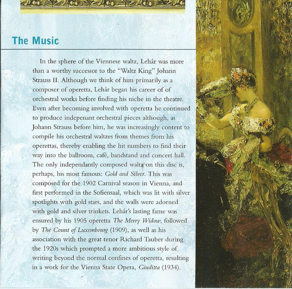 Franz Lehár, Willi Boskovsky / Johann Strauss Orchestra Of Vienna* : Lehar Waltzes (CD, Comp, RE)