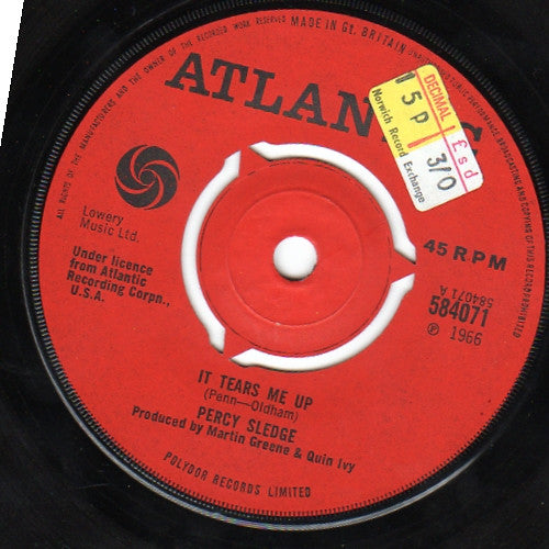 Percy Sledge : It Tears Me Up (7&quot;)