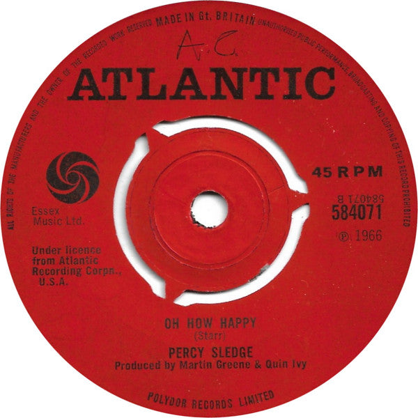 Percy Sledge : It Tears Me Up (7&quot;)