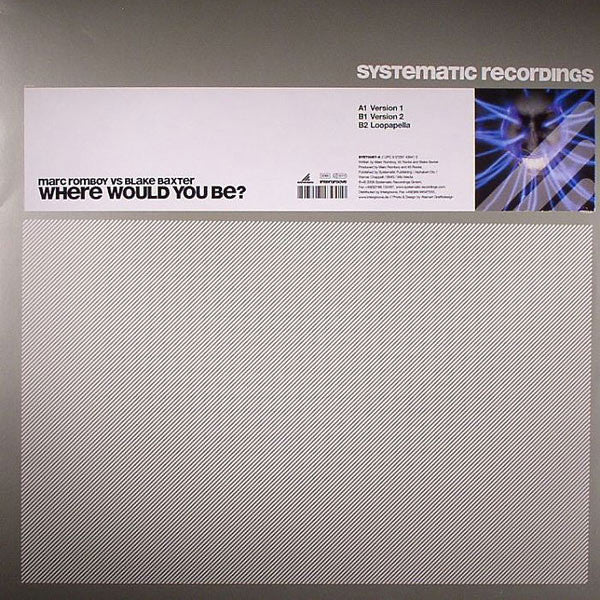 Marc Romboy vs. Blake Baxter : Where Would You Be? (12&quot;)