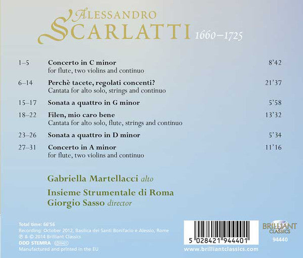 Alessandro Scarlatti : Alto Cantatas (CD)