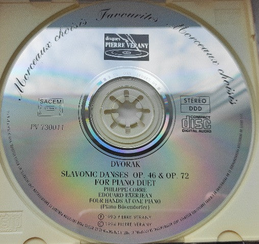 Antonín Dvořák - Duo Corre* / Exerjean* : Slavonic Dances Op. 46 &amp; Op.72, For Piano Duet - Four Hands At One Piano (CD, Album)