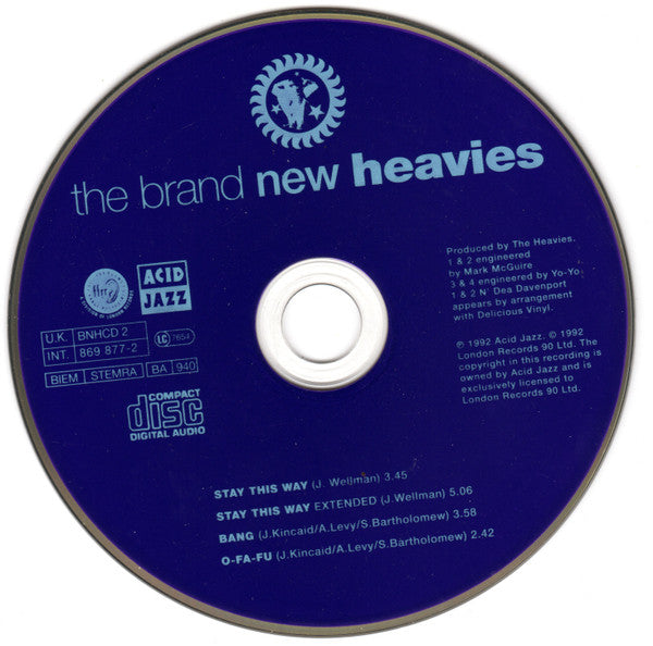 The Brand New Heavies Featuring N&#39;Dea Davenport : Stay This Way (CD, Single)