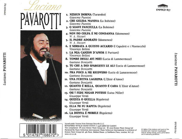 Luciano Pavarotti, José Carreras, Placido Domingo : Three Legends In One Collection (3xCD + Box, Comp)
