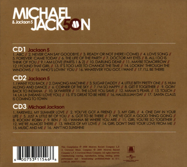 Michael Jackson &amp; The Jackson 5 : The Motown Years (3xCD, Comp)