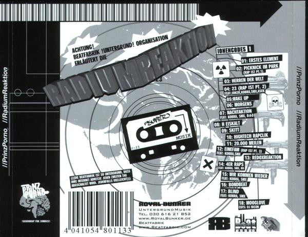 Beatfabrik Presents: Prinz Porno : RadiumReaktion (CD, Album)