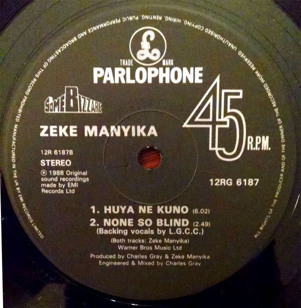 Zeke Manyika : Bible Belt (12&quot;, Gat)