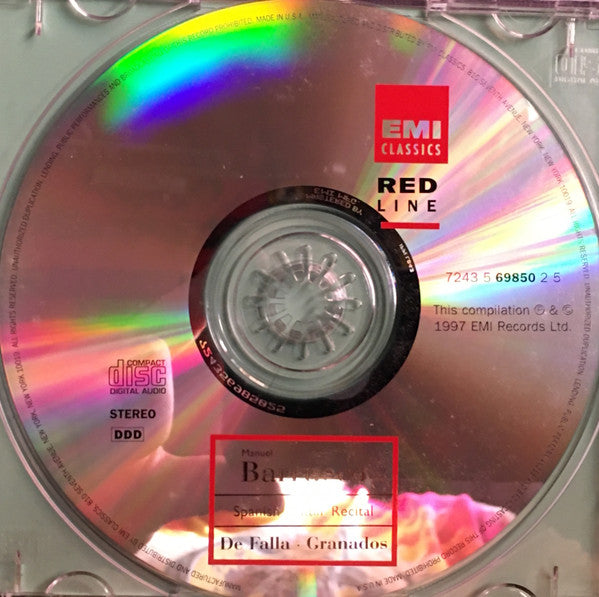 Manuel Barrueco : Spanish Guitar Recital (CD, Album)