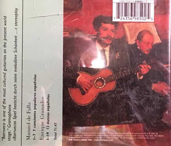 Manuel Barrueco : Spanish Guitar Recital (CD, Album)