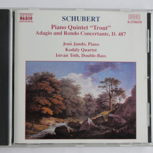 Schubert* - Jenö Jandó, Kodály Quartet, István Tóth : Piano Quintet &quot;Trout&quot; • Adagio And Rondo Concertante, D. 487 (CD, RE)