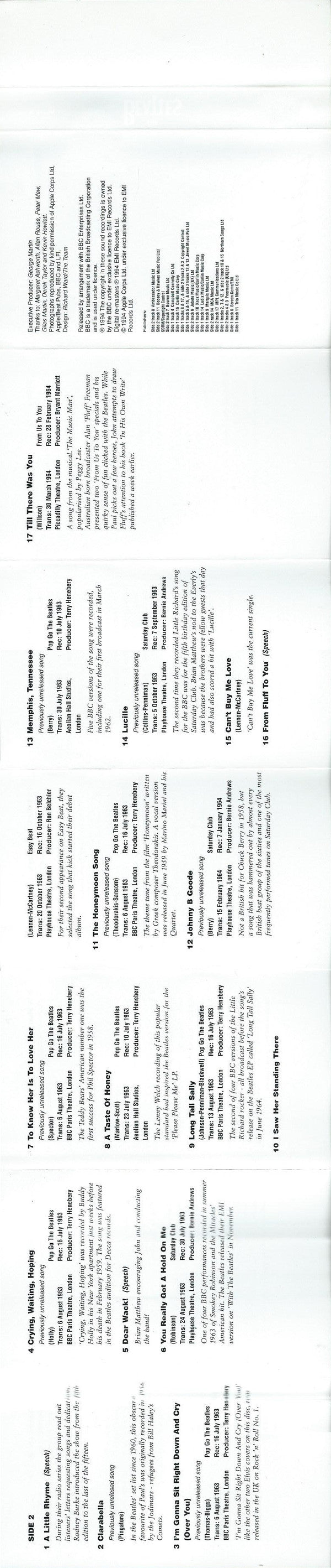 The Beatles : Live At The BBC (2xCass, Comp)