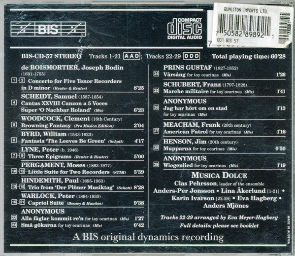 Musica Dolce : From Byrds to Birds (CD, Album)