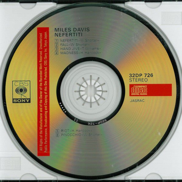 Miles Davis : Nefertiti (CD, Album, RE)
