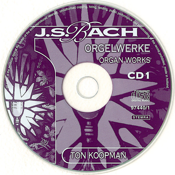 Johann Sebastian Bach, Ton Koopman : Orgelwerke = Organ Works (6xCD + Box)