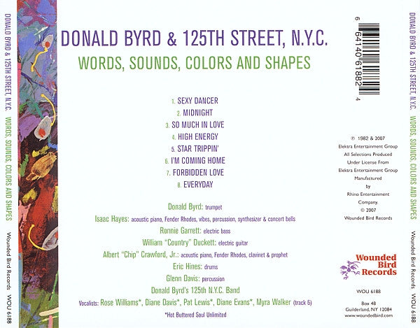 Donald Byrd And 125th Street, N.Y.C.* : Words, Sounds, Colors And Shapes (CD, Album, RE)