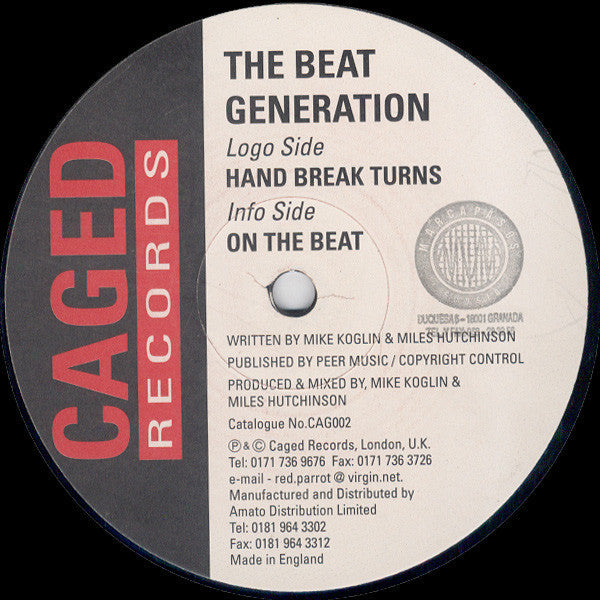 The Beat Generation : Hand Break Turns / On The Beat (12&quot;)