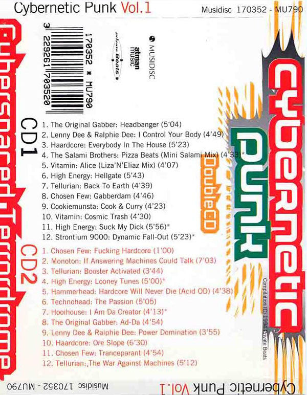 Various : Cybernetic Punk Vol. 1 - Cyberspaced Terrordrome (2xCD, Comp)