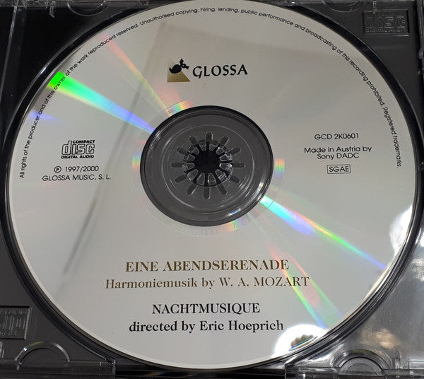 Wolfgang Amadeus Mozart - Nachtmusique : Eine Abendserenade, Harmoniemusik by W. A. Mozart (CD, Album, RE)