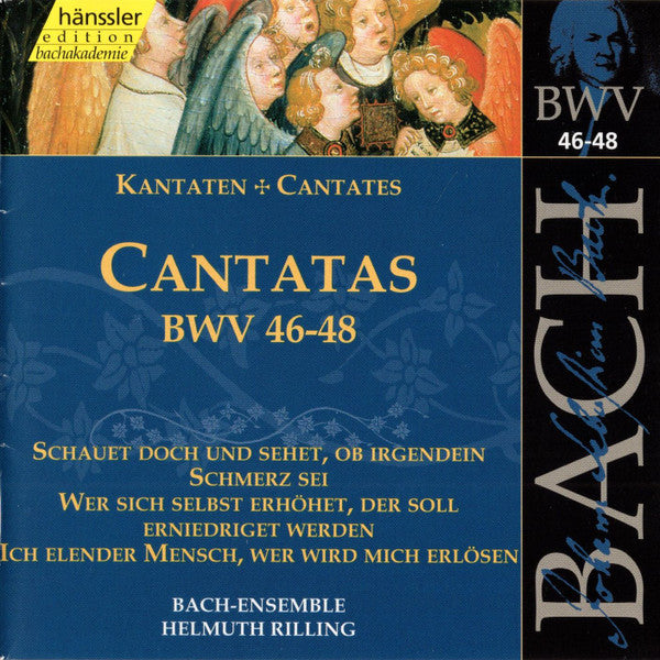 Johann Sebastian Bach - Bachcollegium Stuttgart, Helmuth Rilling : Cantatas BWV 46-48 (CD, RM)