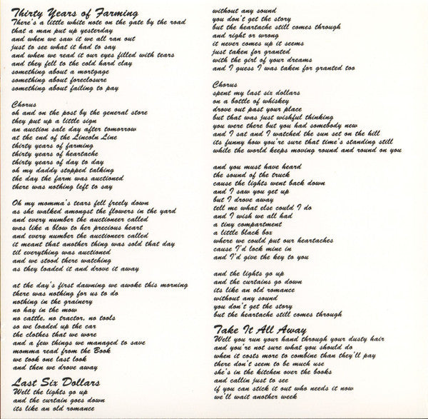 Fred Eaglesmith : Indiana Road (CD, Album)