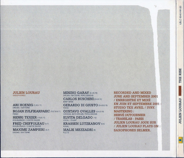 Julien Lourau : The Rise (CD, Album, Gat)