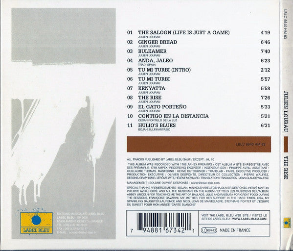 Julien Lourau : The Rise (CD, Album, Gat)