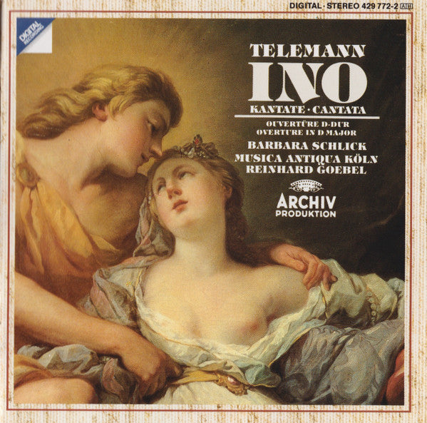 Telemann*, Barbara Schlick, Musica Antiqua Köln, Reinhard Goebel : Ino (CD, Album)