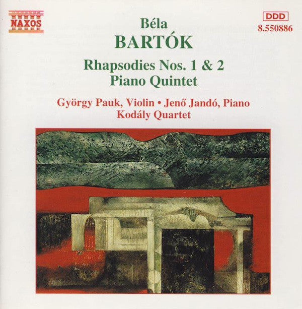 Béla Bartók, György Pauk, Jenő Jandó*, Kodály Quartet : Rhapsodies Nos. 1 &amp; 2 / Piano Quintet (CD, Album)