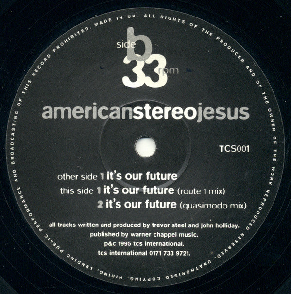 American Stereo Jesus : It&#39;s Our Future (12&quot;)