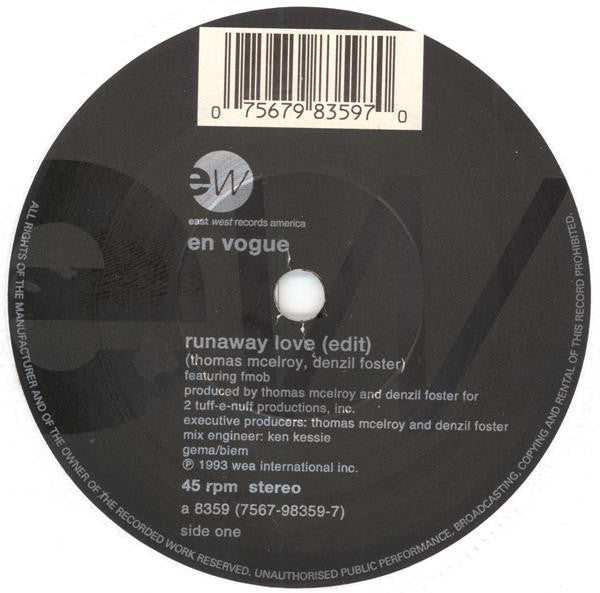 En Vogue : Runaway Love (7&quot;, Single)