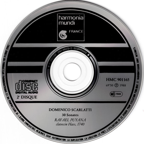 Scarlatti*, Rafael Puyana : Trente Sonates (2xCD)
