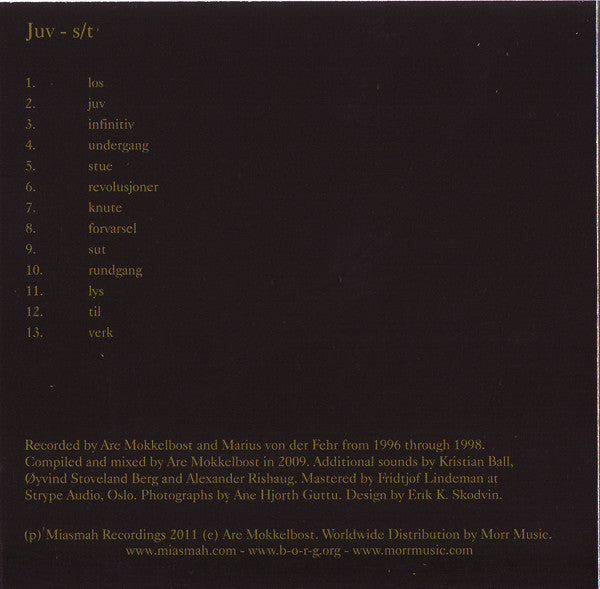 Juv : S/T (CD, Album)