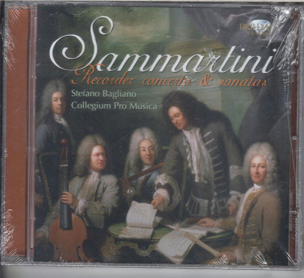 Giovanni Sammartini, Stefano Bagliano, Collegium Pro Musica : Sammartini: Recorder Concerto &amp; Sonatas (CD)