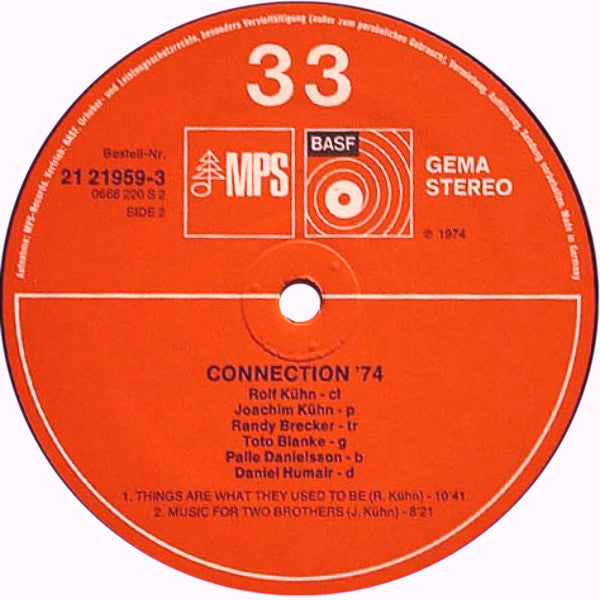 Rolf Kühn Group : Connection &#39;74 (LP, Album)