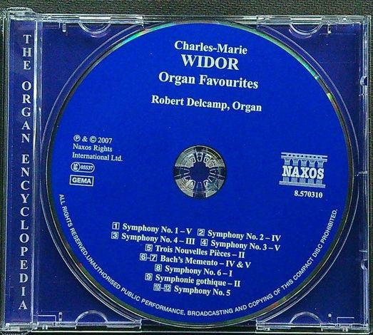 Widor*, Robert Delcamp : Organ Favourites (CD)