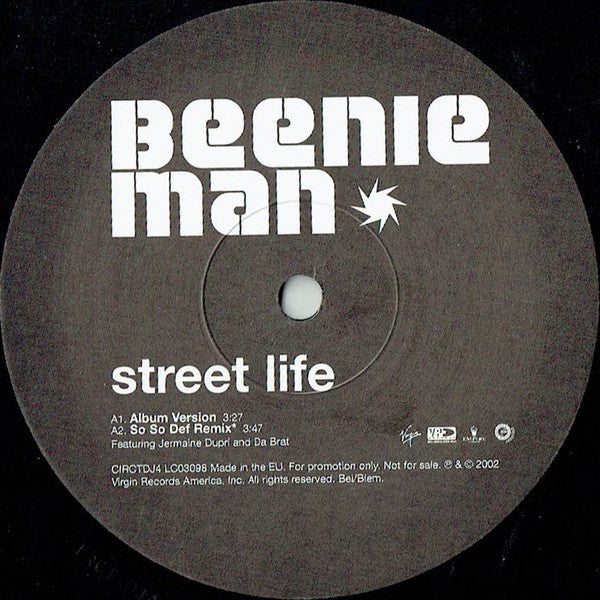 Beenie Man : Street Life (12&quot;, Promo)