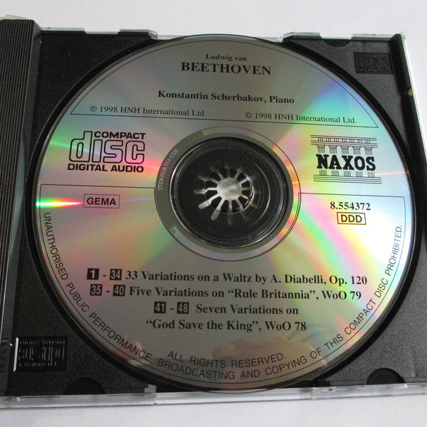 Beethoven* - Konstantin Scherbakov : Diabelli Variations / Variations On &quot;Rule Britannia&quot; / Variations On &quot;God Save The King&quot; (CD, Album)