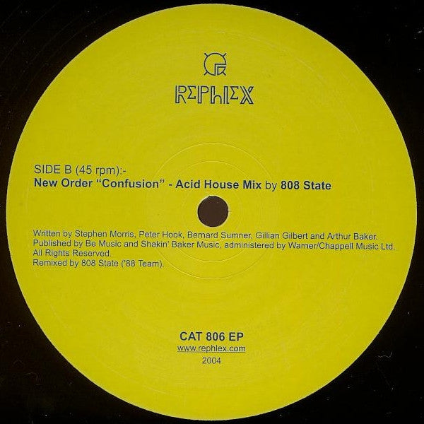 New Order Acid House Mixes By 808 State : New Order Acid House Mixes By 808 State (1988) (12&quot;, EP)