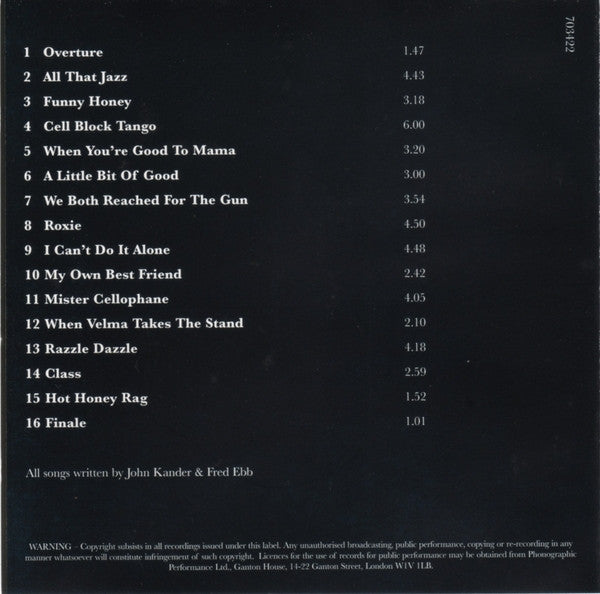 The London Theatre Orchestra : Highlights From Chicago (CD, Comp)